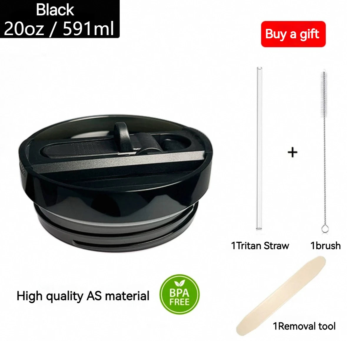 Compatible with Stanley 20oz 30oz: Premium Flip Straw Cup Cover, Leakproof BPA-Free Travel Mug Lid Gift Ready (Not Original) - You Offer