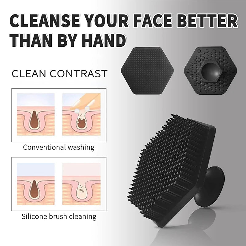 Soft Silicone Face Cleaning Brush Remove Makeup Blackhead Remover Portable Beauty Tools Face Cleansing Brushes Deep Clean Beauty