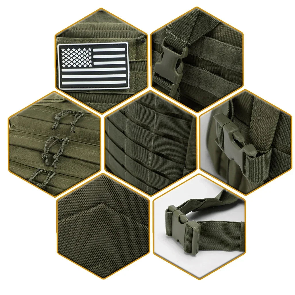 45L Tactical Backpack Large Capacity Outdoor Rucksack 3 Day Fitness Hiking Bag Hiking Camping Gear Backpacks - You Offer
