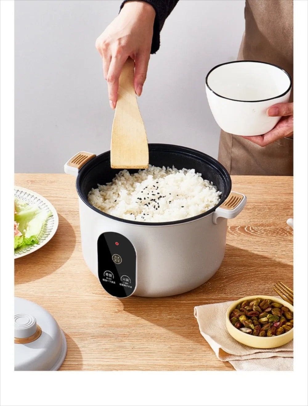 Easy 20cm Micro Pressure Cooker Non Stick Quick Heating Rice Cooker Anti-overflow 2 L Pressure Cooking Pot Student Dormitory - You Offer