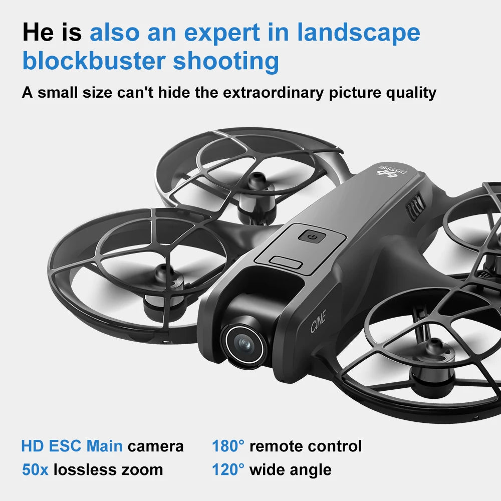 Xiaomi V666 Mini Aerial Tracker UAV 8K HD Foldable Intelligent Obstacle Avoidance Screen Remote Control Brushless Motor GPS UAV