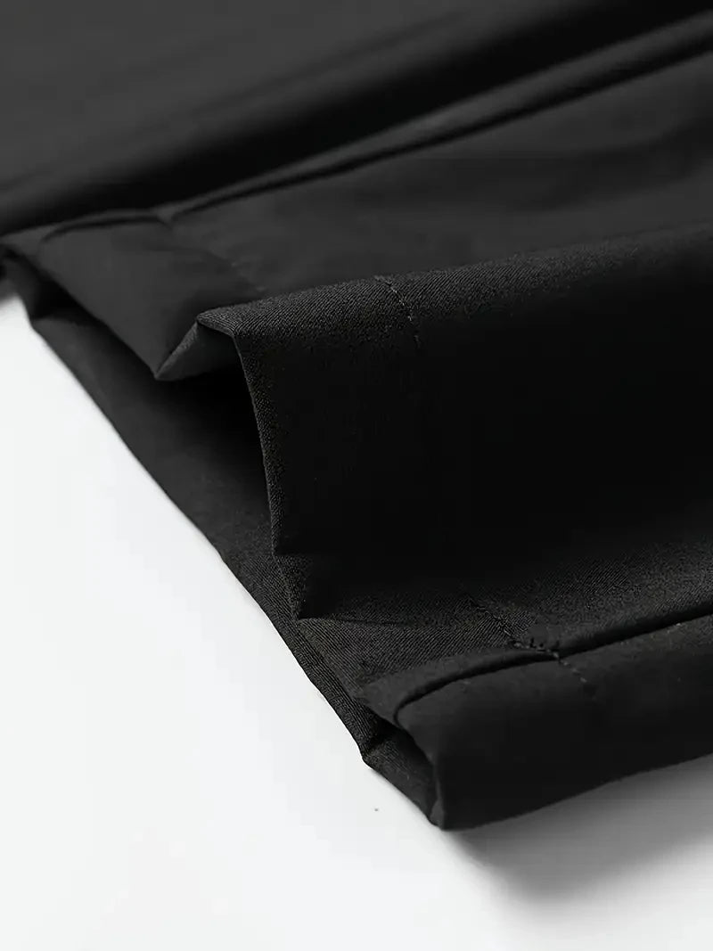 2-Pack Men's Casual Pants Stretch Elastic Waist Jogger Korean Classic Blue Black Gray Male Brand Trousers Plus Size - You Offer