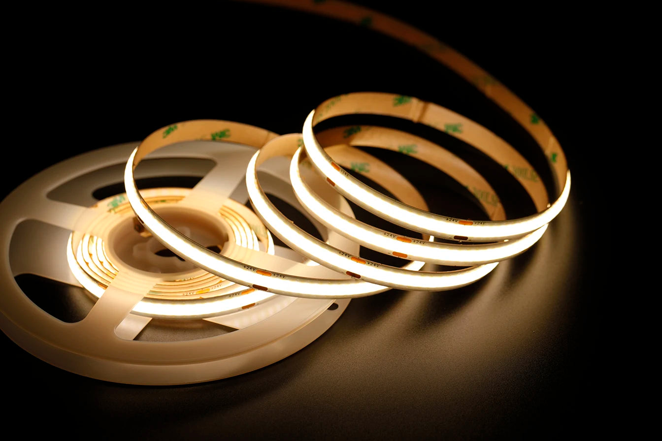 5V USB Tuya Zigbee 3.0 COB LED Strip Light 1m-5m Warm White Flexible Dimmable Lights 320leds/m Home Decoration for Alexa Google