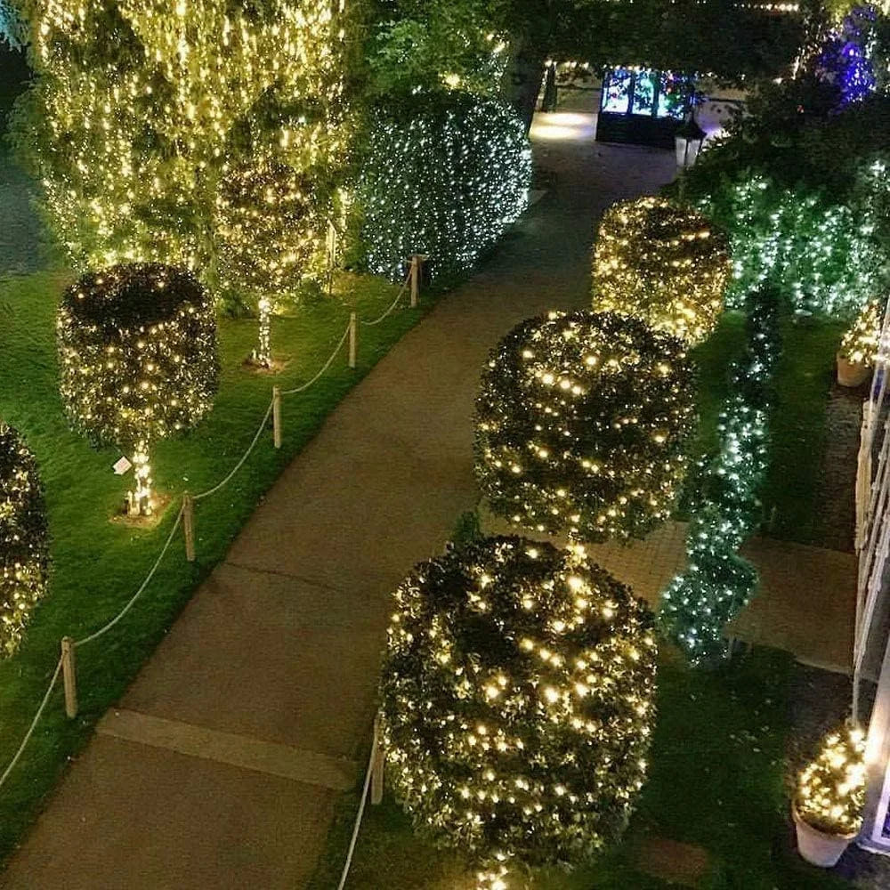 1000/500LED Fairy String Lights Christmas Garland Outdoor Decor Lights Waterproof With Remote For Tree Street Wedding Party