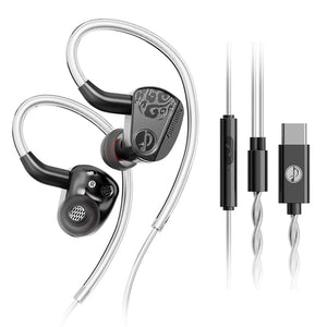 Zhulinniao JingHong Z3 2025 In-Ear HiFi Earphones Dual Dynamic Drivers High-Fidelity Metal Music Monitor Customizable