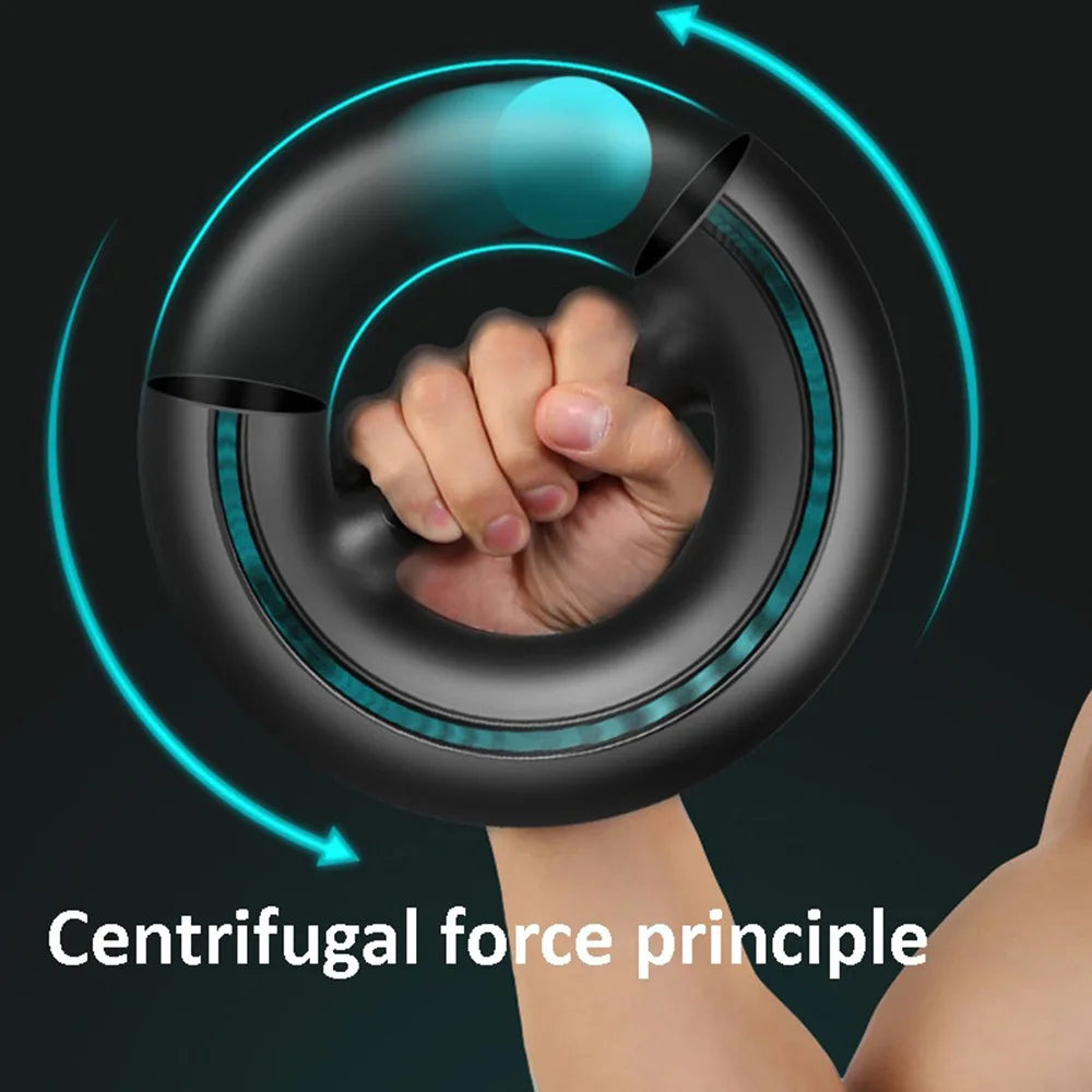 Wrist Stretcher Arm And Hand Power Circle Muscle Strength Training Device Electric Gyro Hand Exerciser Centrifugal Ball Timer