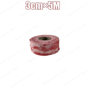 Halloween Bloody Gauze Roll Bloody Bandage  Wrap Fake Blood Creepy Costume Gauze Mummy Zombie Costume Accessories Party Decor
