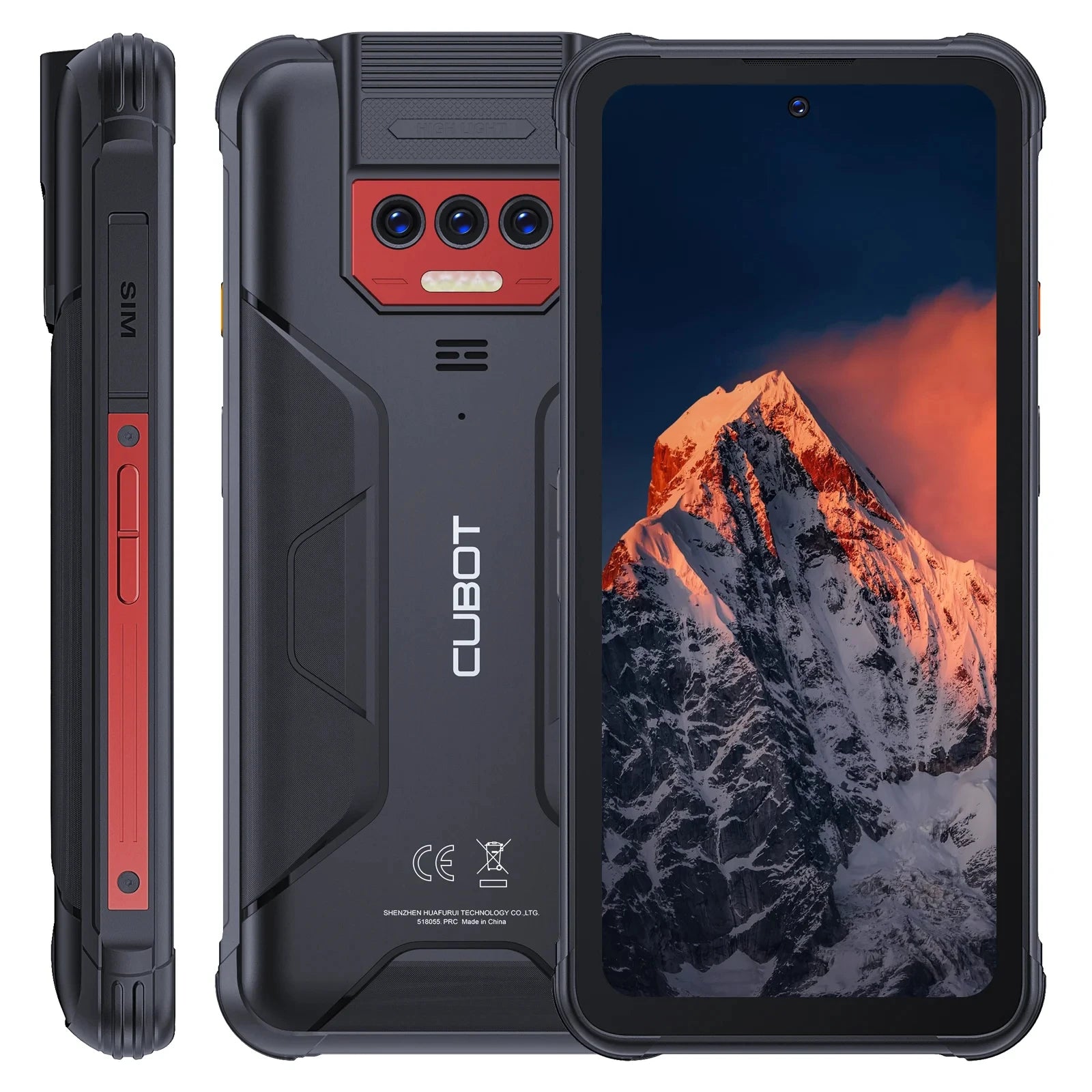 Cubot KingKong 8 Smartphone (6+6GB) RAM+256GB ROM 10600mAh Battery Dual LED Torch 48MP Rear Camera NFC Fingerprint Mobile Phone