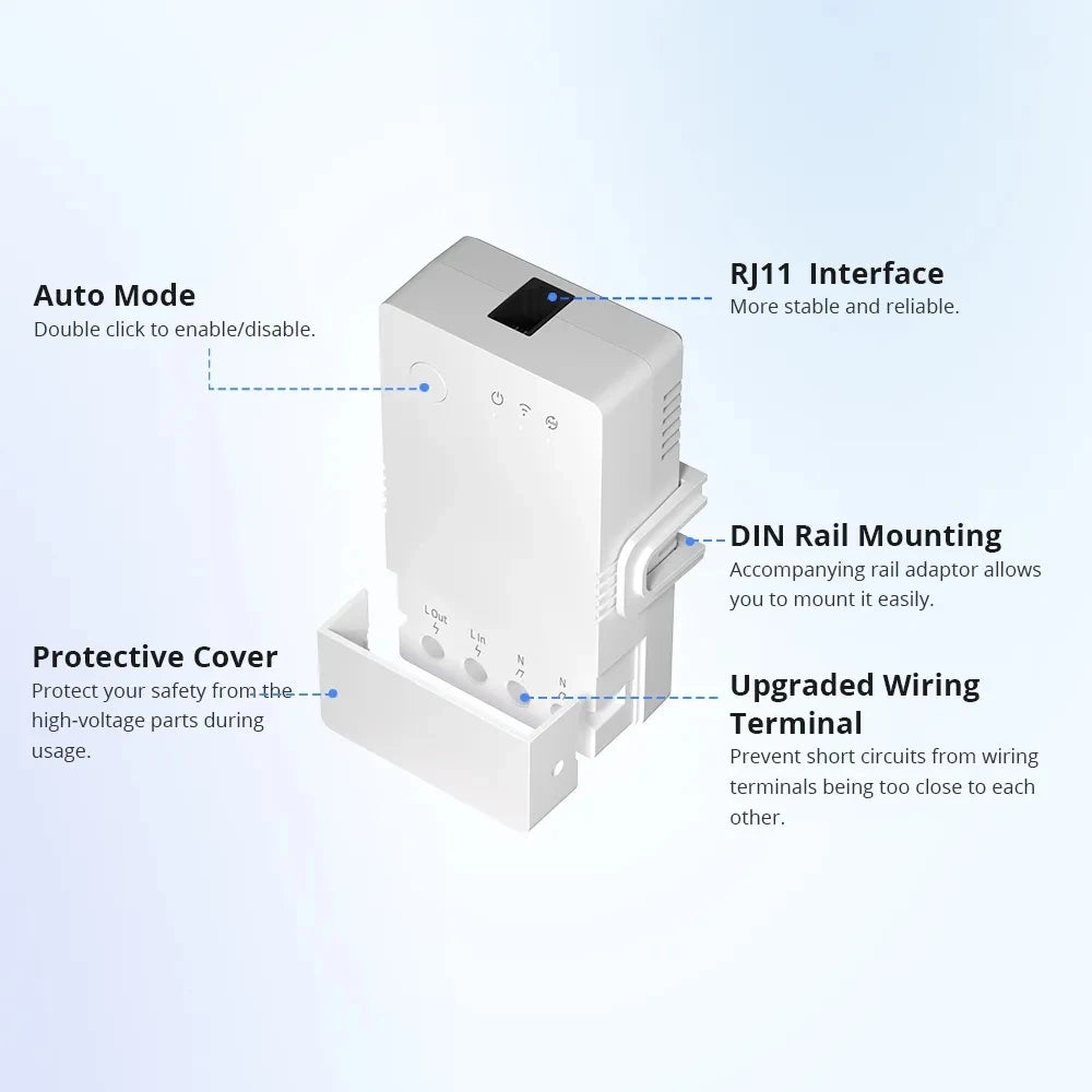 16/20A SONOFF TH Elite Origin Wifi Temperature Humidity Monitor Controller Switch With THS01/WTS01 Sensor Diy Smart Thermostatic