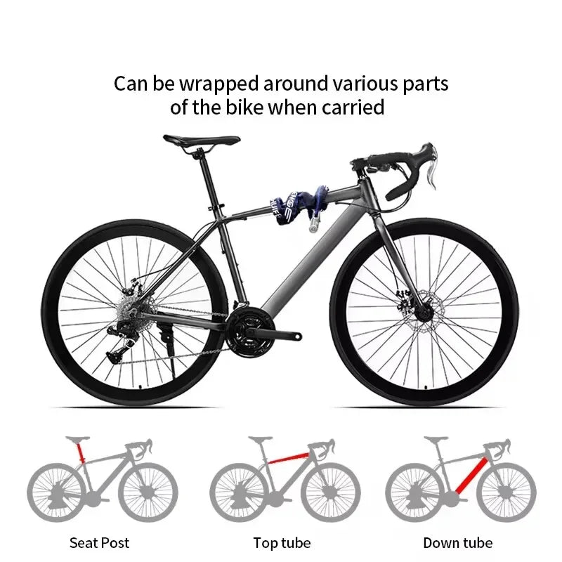 Bicycle chain lock outdoor waterproof metal heavy duty anti-theft car lock with key suitable for bicycles and motorcycles Lock - You Offer