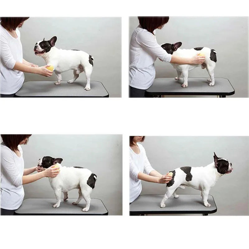 Dog Cat Massage Brush Combs Cleaner Puppy Hair Removal Slicker Brushes Wash Tools Soft Gentle Silicone Bristles