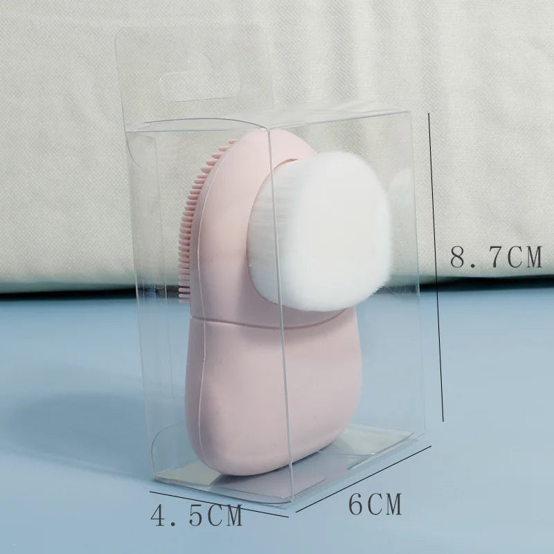 Silicone Facial Cleansing Brush Skincare Massage Tool Facial Deep Pore Skin Care Scrub Cleanser Double Sided Face Wash Brushes