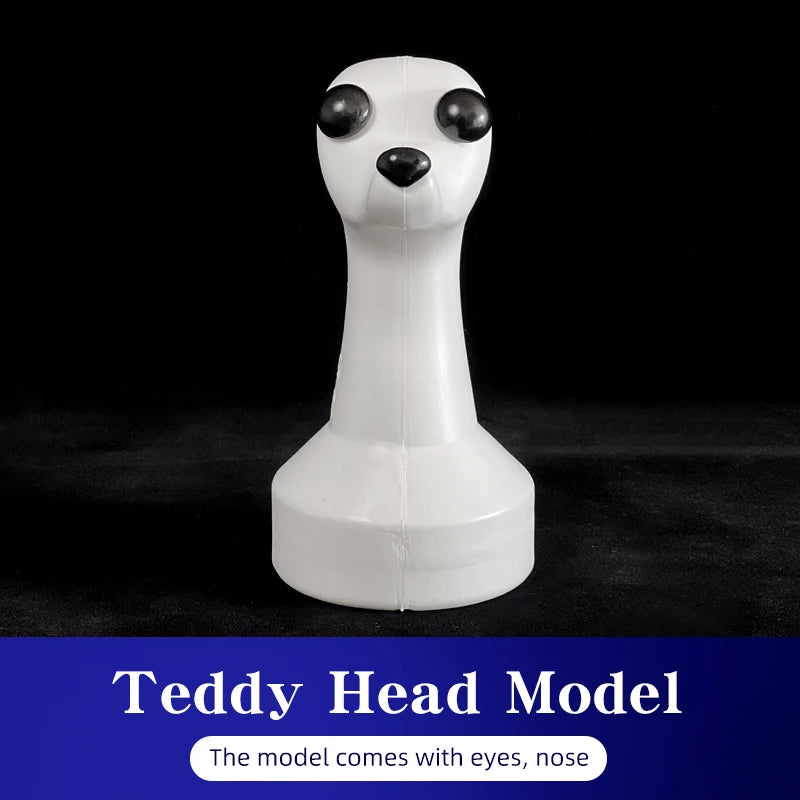 teddy Pet simulated head hair fake dog head model beautician practice cutting dog hair dog body Wig Pet Grooming Student study