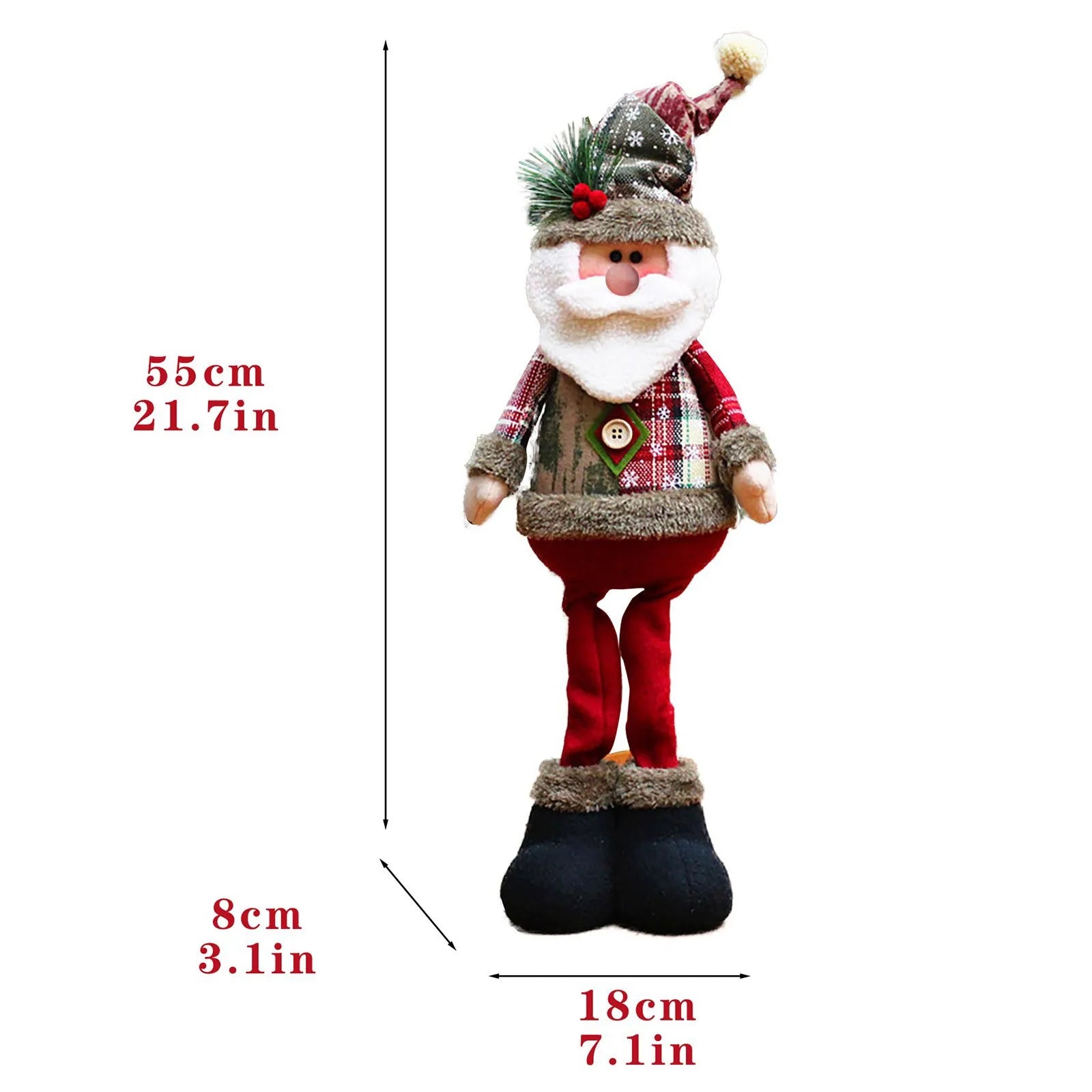Hanging Christmas Plush Ornaments Set - Santa Snowman Elk Doll Decor for Xmas Tree, Home Party Gift & Stocking Stuffers 2025