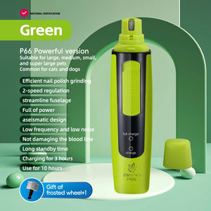 Fenice P66 USB Charging Electric Nail Grinder Rechargeable Quiet Pet Nail Clippers with Free Grinding Wheel for Dogs/Cats/Pets
