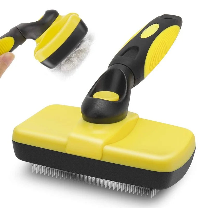 Self-Cleaning Pet Hair Brush Dog and Cat Comb Removes Hairs RemoverDeshedding Tool, Shedding Grooming Care, Big Dog Accessories