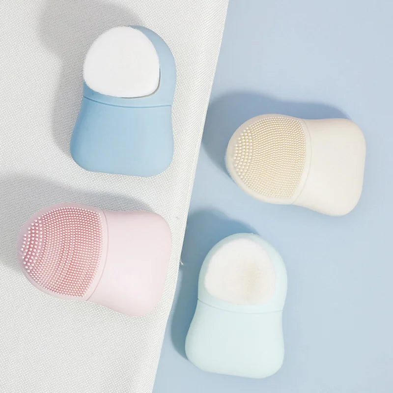 Silicone Facial Cleansing Brush Skincare Massage Tool Facial Deep Pore Skin Care Scrub Cleanser Double Sided Face Wash Brushes