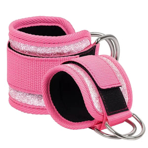 Fitness fluorescence Sports Straps Adjustable D-Ring Support Cuffs Ankle Pulley With Buckle Guard Leg Strength Safety Abductors - You Offer