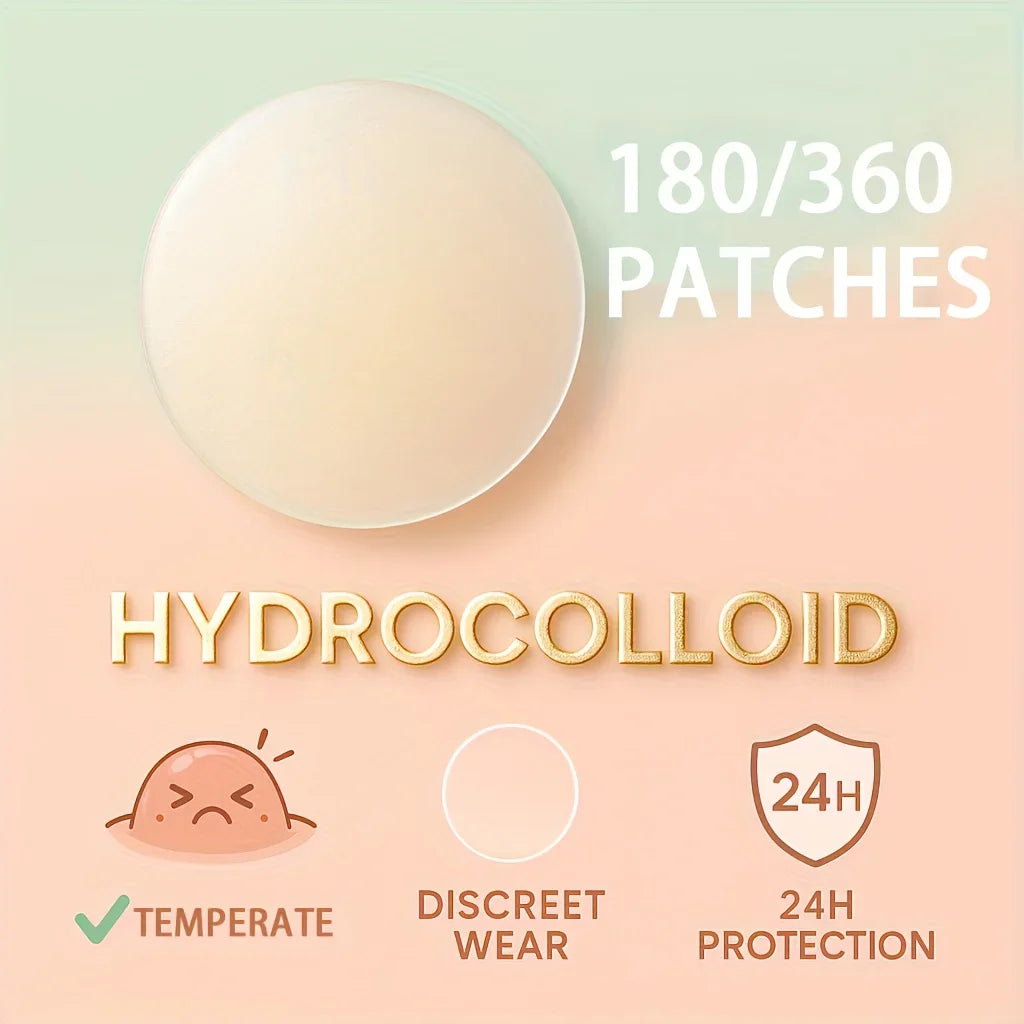 180/360PCS Invisible Acne Veneer Lump Sticker Reduce Acne Cleansing Pores Oil Removal Repair and Smooth Skin Facial Products Var