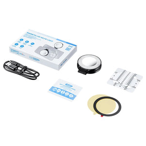 Magnetic Led Selfie Fill Light Mini Portable with USB for Magsafe Iphone 15 14 13 Pro Max Android Video Light for Makeup Vlog