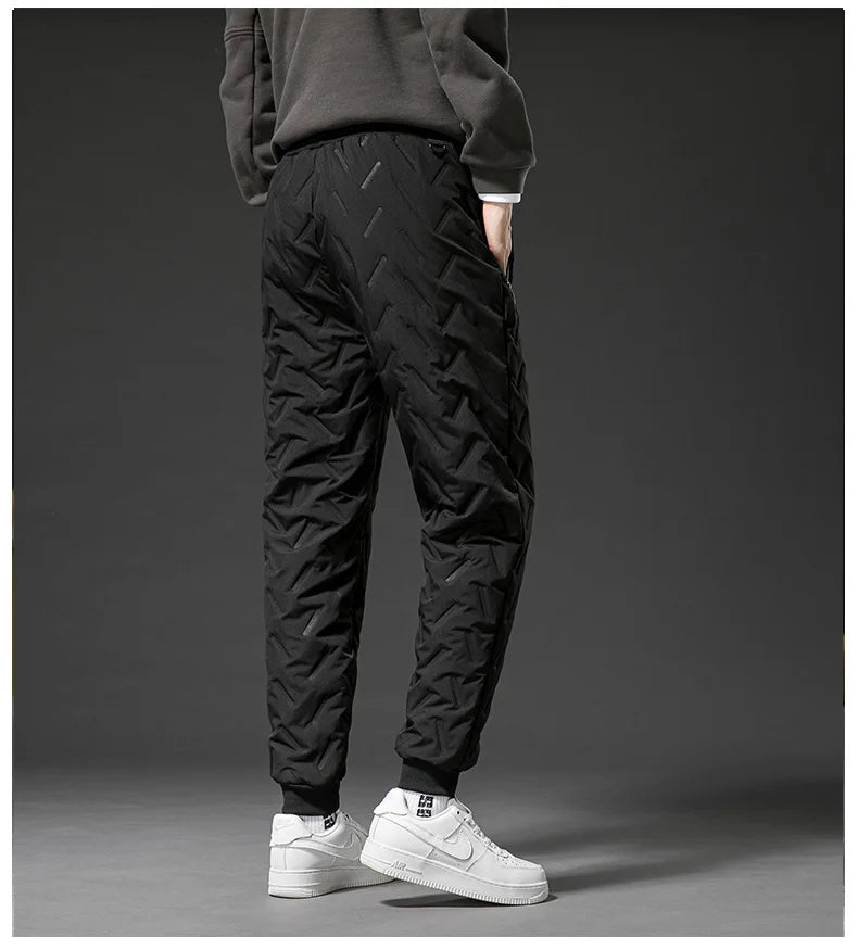 New Big Size Winter Pant Men Thick Fleece Lined Jogger Cotton Padded Warm Work Trouser Male Plus Large Sweatpant 9XL 10XL Autumn - You Offer
