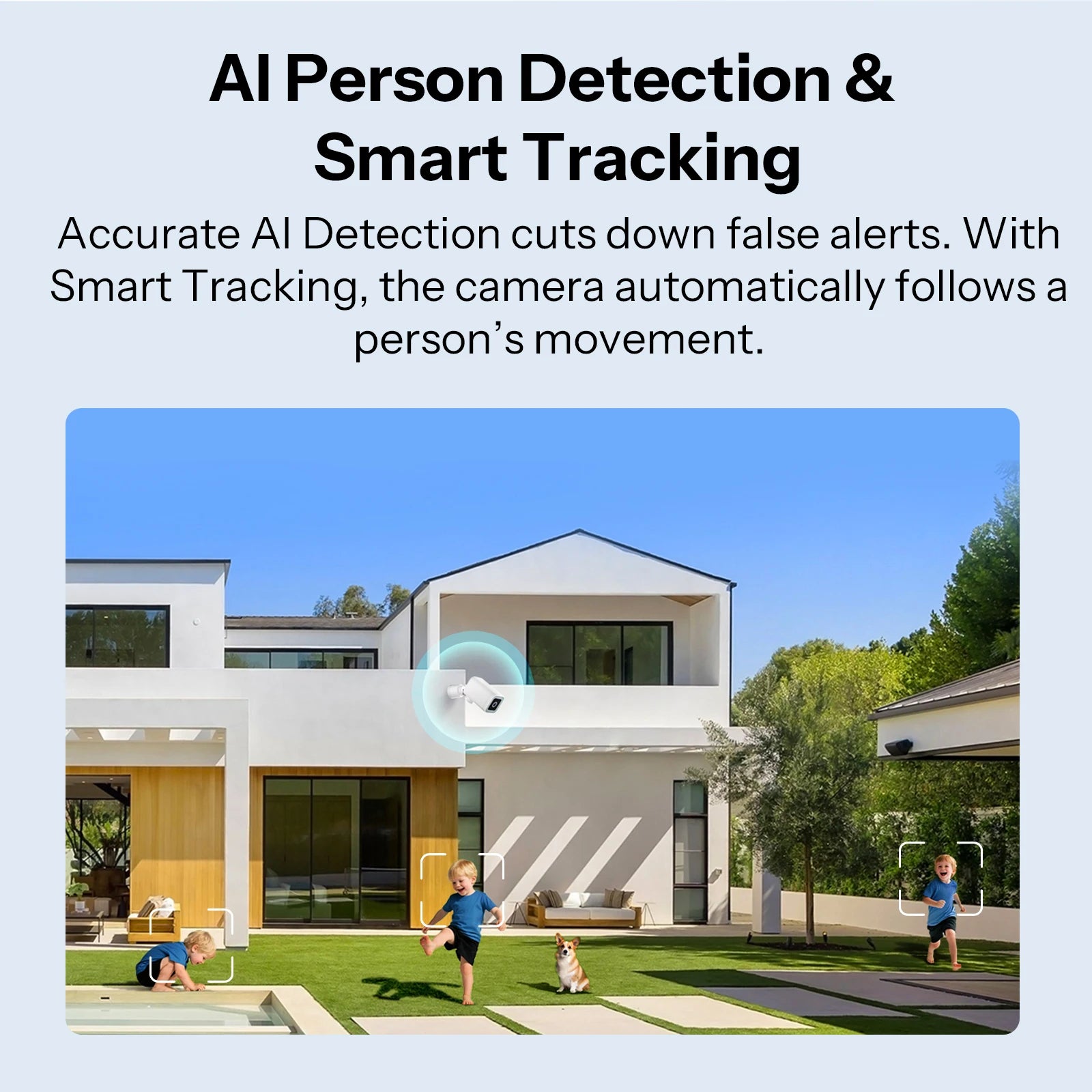 SONOFF CAM-B1P 2K HD Outdoor Smart Security Camera AI Human Detection IP65 Weatherproof Smart Tracking Full-Color Night Vision