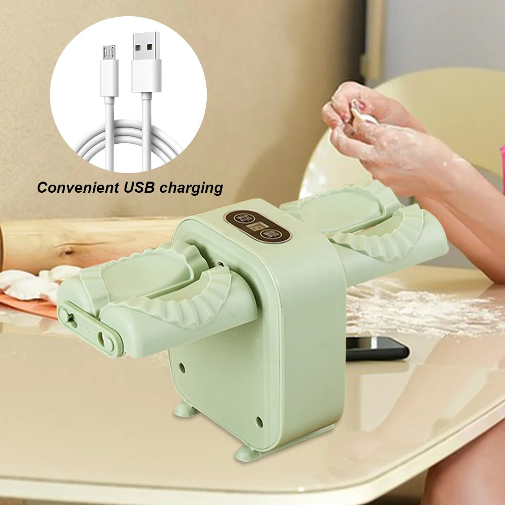 Automatic Dumpling Maker Mould Machine Household Press Double Head Dumpling Making Mold Machine Empanadas Pierogi Kitchen Gadget