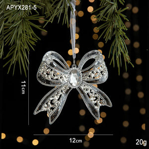 Christmas Ice Crystal Pendants, Christmas Tree Decorations, Transparent Acrylic Angels, Luxury Decorations, Scene Setting Props