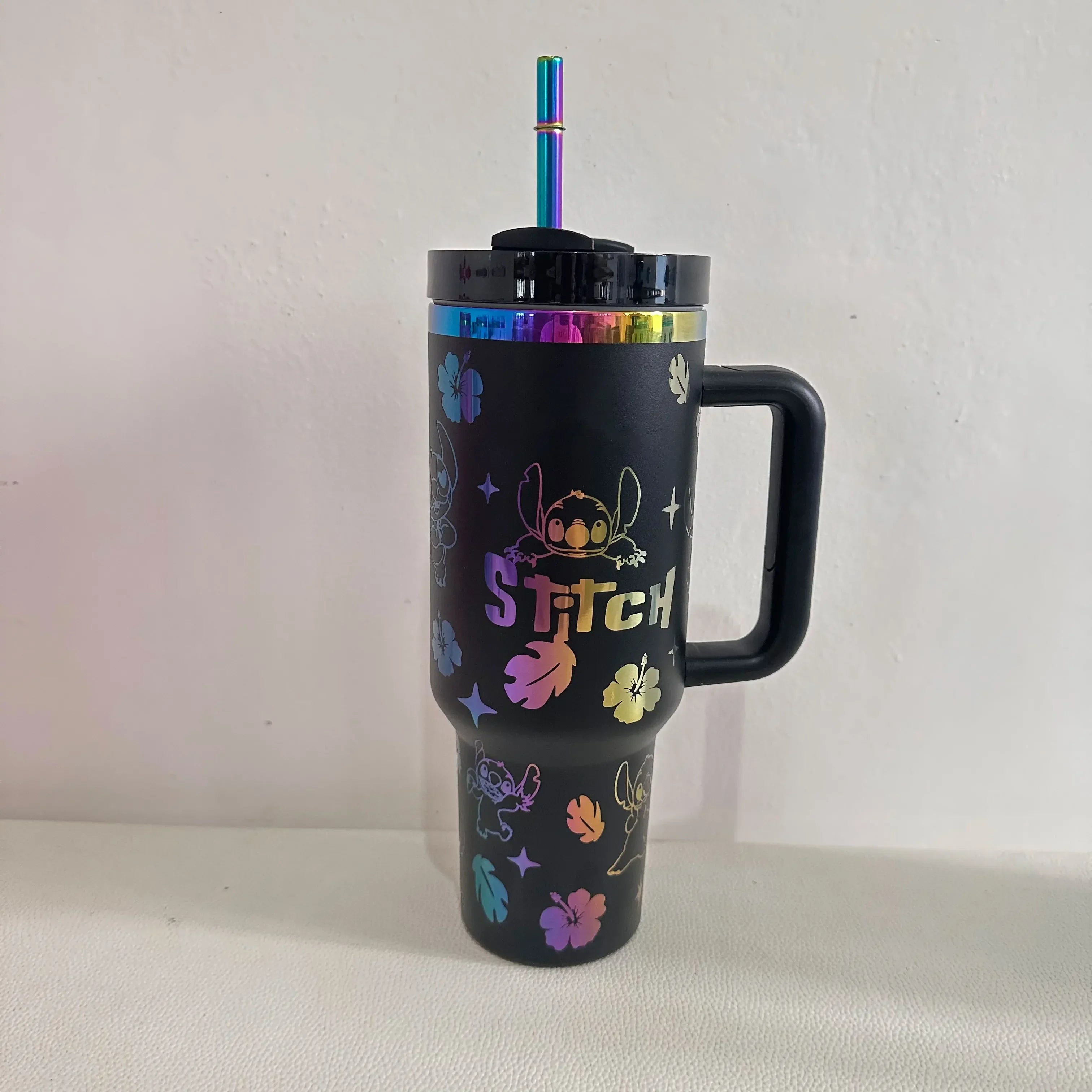 Stitch 40OZ stainless steel insulated cup 304 stainless steel insulated vacuum insulated car cup outdoor sports large capacity - You Offer