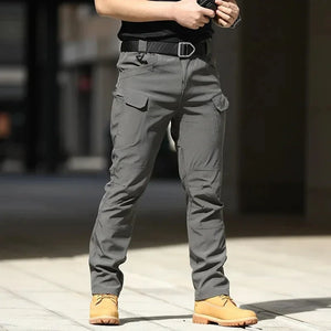 Mens Waterproof Cargo Pants Elastic Multiple Pocket Military Male Trousers Outdoor Joggers Pant Plus Size Tactical Pants Men