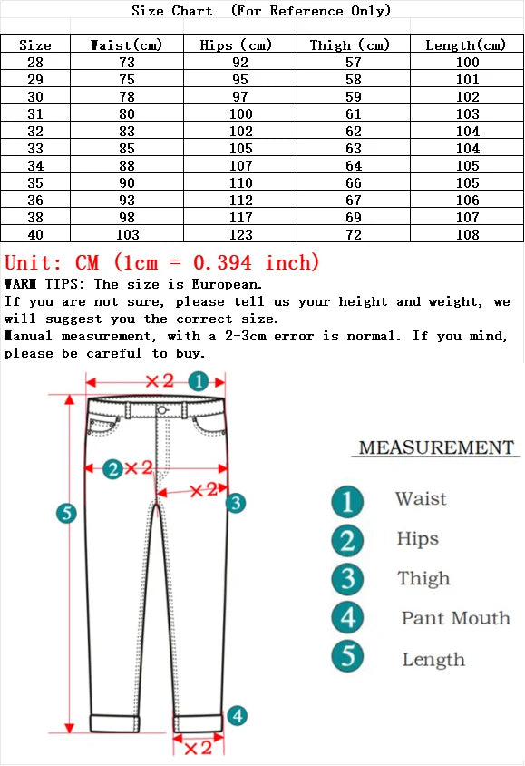 New Men Light Luxury Stretch Slim Fit Pants Comfortable Soft Business Fashion Straight Casual Denim Trousers Male Brand Clothing - You Offer