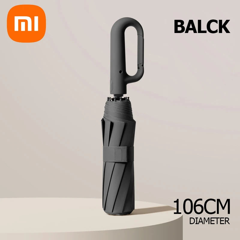 Xiaomi Strong Windproof Automatic Umbrella 72 Bones Sunshade Uv Protection Folding Umbrella Buckle Rain Large Parasol For Women