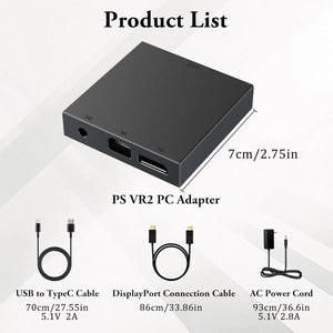 Aolion For PS5 VR2 PC Adapter Psvr2 Computer Converter Connection Kit For Steam Vr Games Game Adapter Gaming Accessories