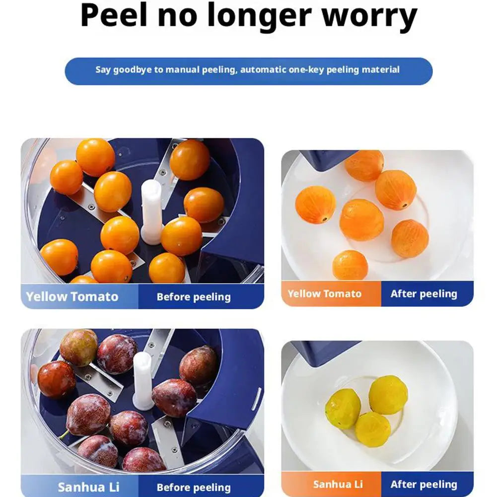 Automatic Electric Grape Peeler Machine - Hands-Free Skin Remover for Berries Fruits, Fruit Prep Tool, Effortless Peeling