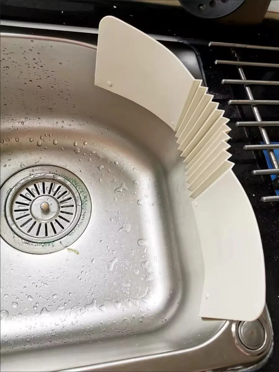 1PC Splatter Screen Bar Kitchen Sink Water Blocker Adjustable Splash Proof Board Vegetable Washing Drainage Kitchen Accessories - You Offer