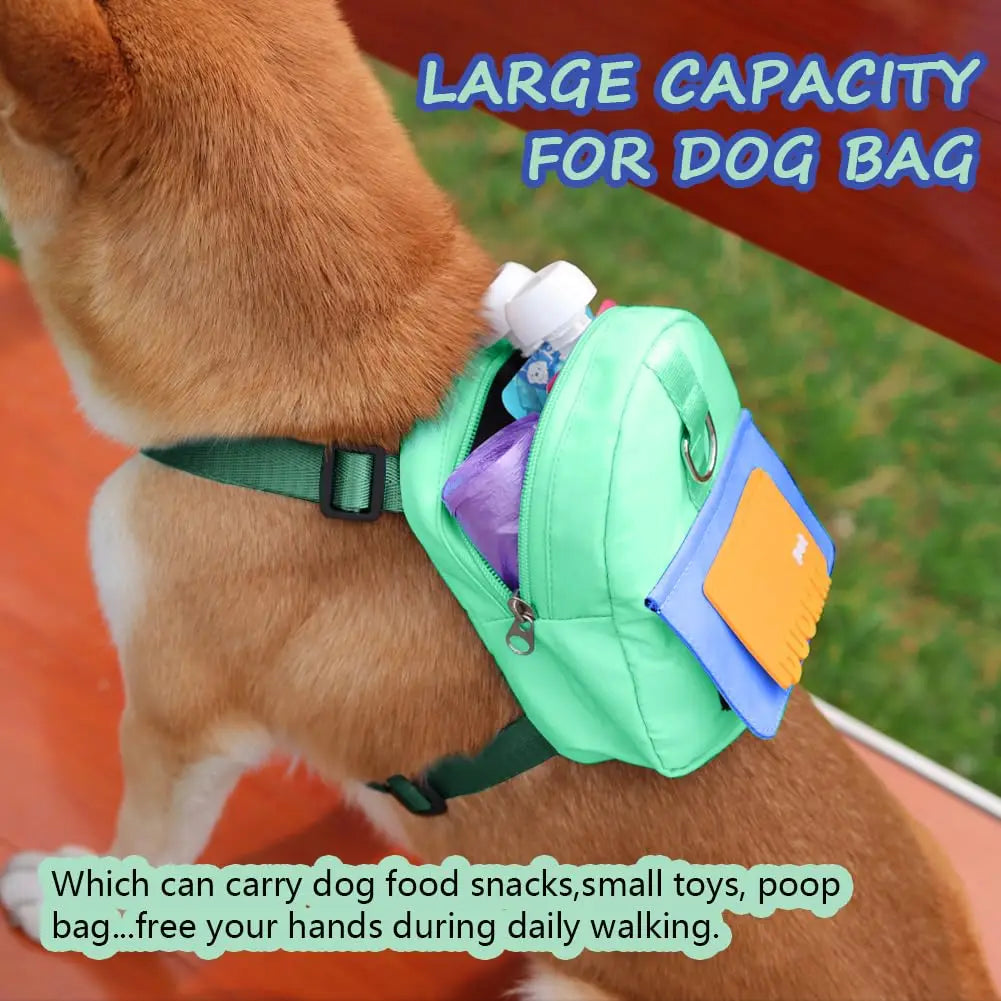Cat and Dog Backpack Pet Traction Backpack Outdoor Travel Adjustable Pet Backpack Shoulders Pet Outing Equipment Breathable
