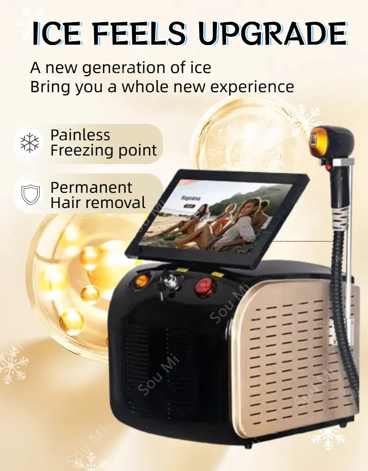Diode 808NM Portable Hair Removal Machine Ice Titanium Laser Professional Permanent Alexandrite Device 2025 New