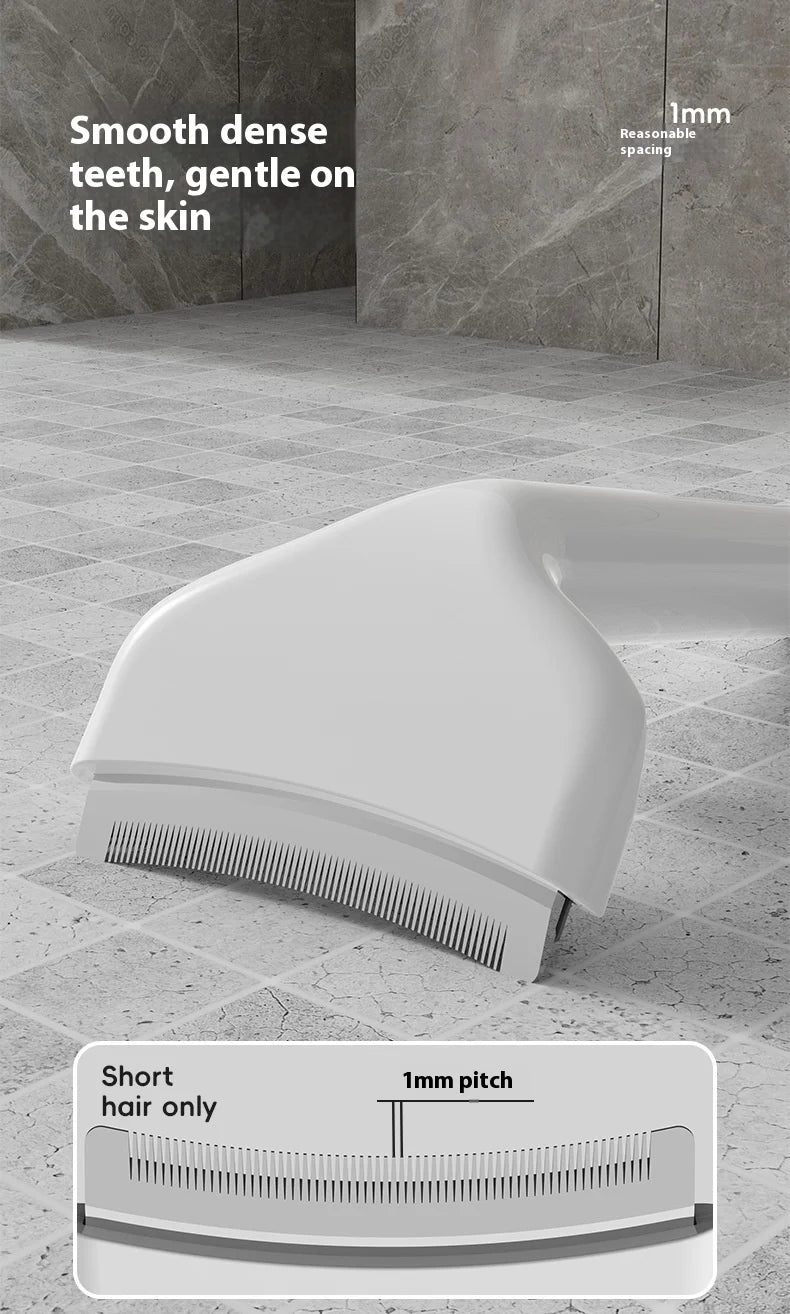 Pet Deshedding Brush with Curved Blade - Detangling Comb for Cats and Dogs Thinning knife Reduce Shedding