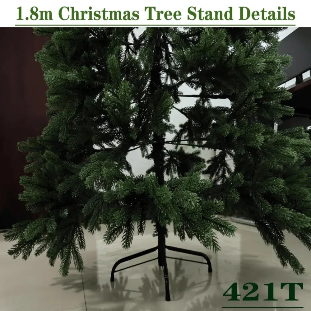 Artificial Christmas Tree 100% PE Encryption Material Luxury Large Christmas Tree 1.2m-3m Family Atmosphere Christmas Decoration