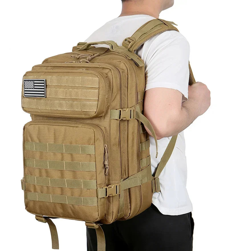 45L Tactical Backpack Large Capacity Outdoor Rucksack 3 Day Fitness Hiking Bag Hiking Camping Gear Backpacks - You Offer