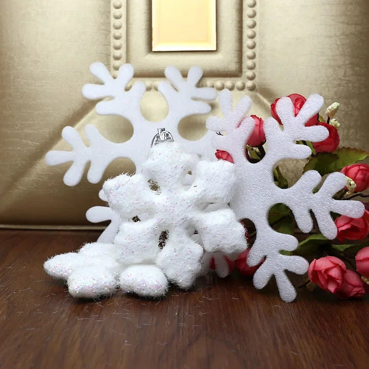 Christmas Decoration Foam Snowflake Christmas Tree Hanging Garland Hanging Decoration Gift 2024 New Christmas Supplies