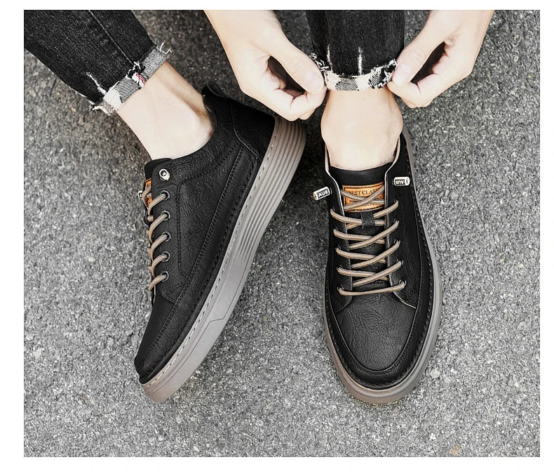 Fashion Handmade Brand Men Casual Shoes Genuine Leather Men Flats Soft Oxford Shoes Luxury Quality Outdoor Shoes Men Sneakers