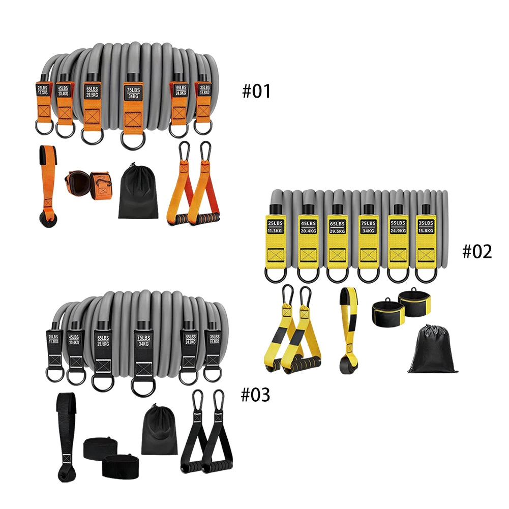 Resistance Bands Exercise Bands Heavy Duty Fitness Bands Set with Handles Workout Bands Multi-Function Home Gym Equipment - You Offer