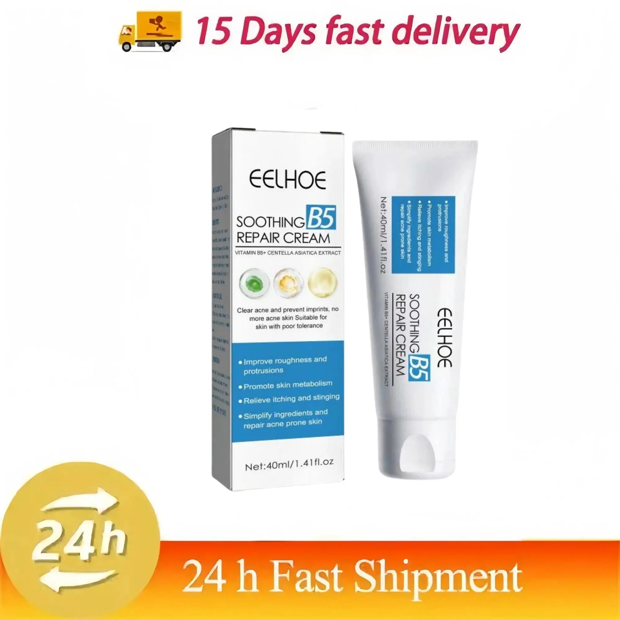 Cicaplast Repair Cream B5 40ml Moisturizer Repair Cream Soothes Redness Itching Nourishes Improve Repair Sunscreen Cream