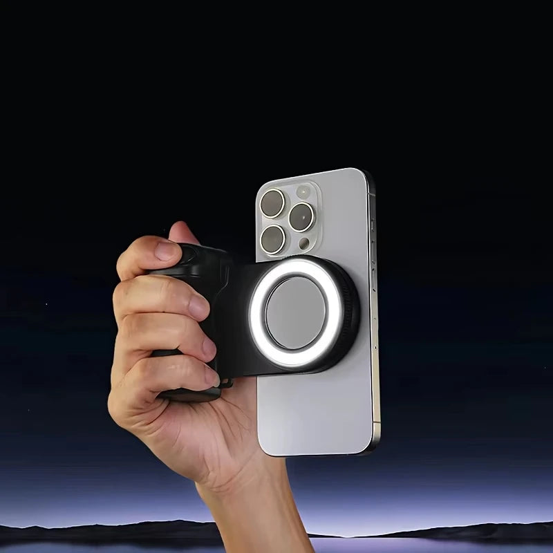 1PC Smartphone Camera Shutter Grip Bluetooth Selfie Handle Camera Photo Stabilizer with Fill Light for Iphone Android