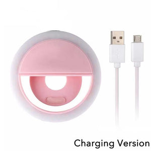 New Handheld Ring LED Rechargeable Fill light Portable Mobile Phone Live Broadcast Photography Desktop Selfie Light