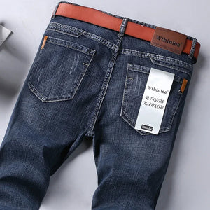 Mens High Quality Jeans Fashion Straight Denim Pants Men Classic Casual Jeans Male Plus Size Denim Trousers Ripped Jeans 28-40 - You Offer