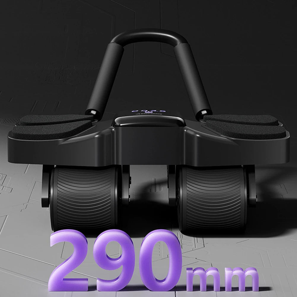 Ab Roller Wheel Abdominal Exercise Roller Automatic Rebound Muscle Strengthening Trainer Core Strengthening Trainer for Adults