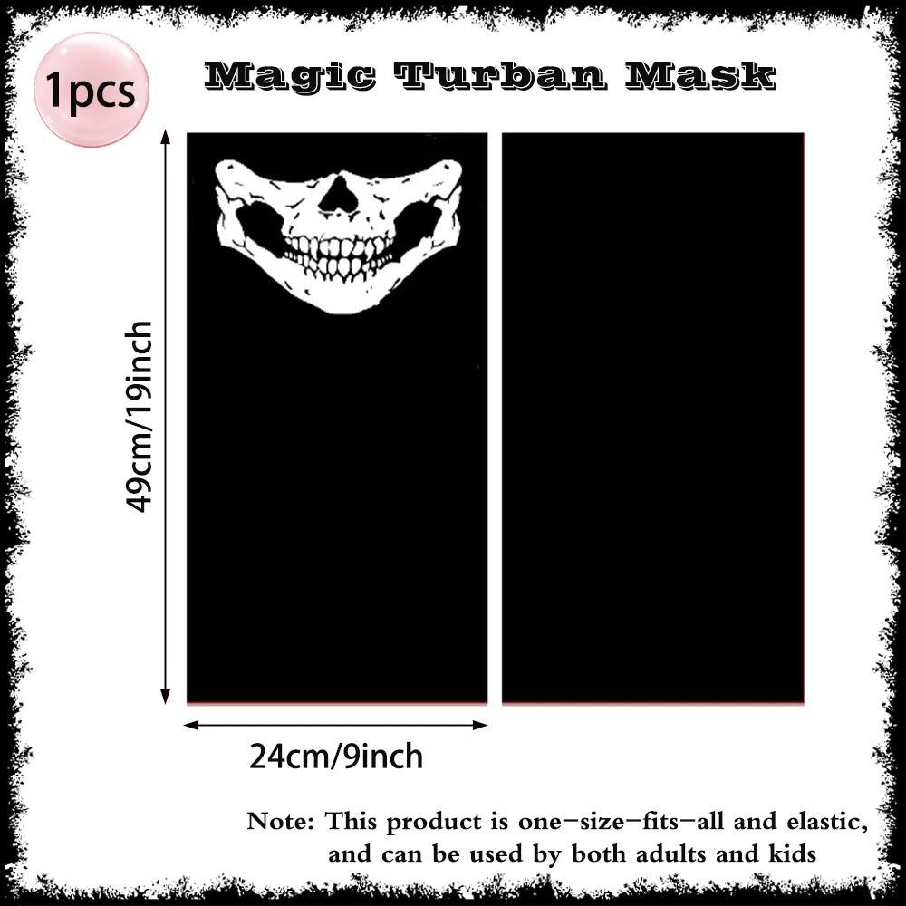 Horror Halloween Grim Reaper Hooded Cloak Skull Scarf Night Glow Gloves Ghost Head Scythe Adult Kids Scary Halloween Decorations