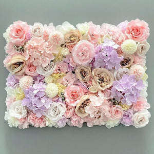 Pink Silk Rose Flower Wall Panels Artificial Flower for Wedding Decoration Baby Show Party Home Bedroom Backdrop Decor - You Offer